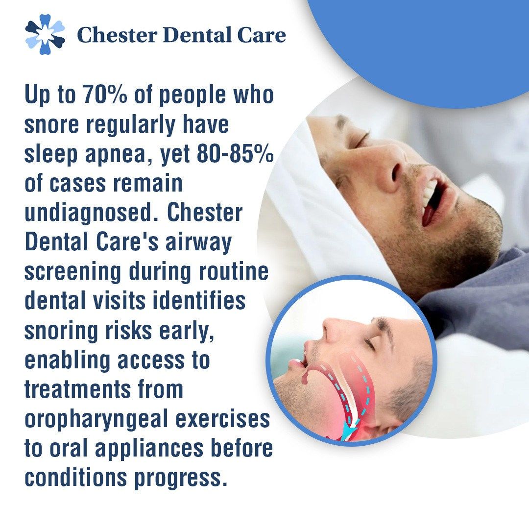 Chester Dental Care, VA: Airway Screening for Early Detection of Snoring Risks