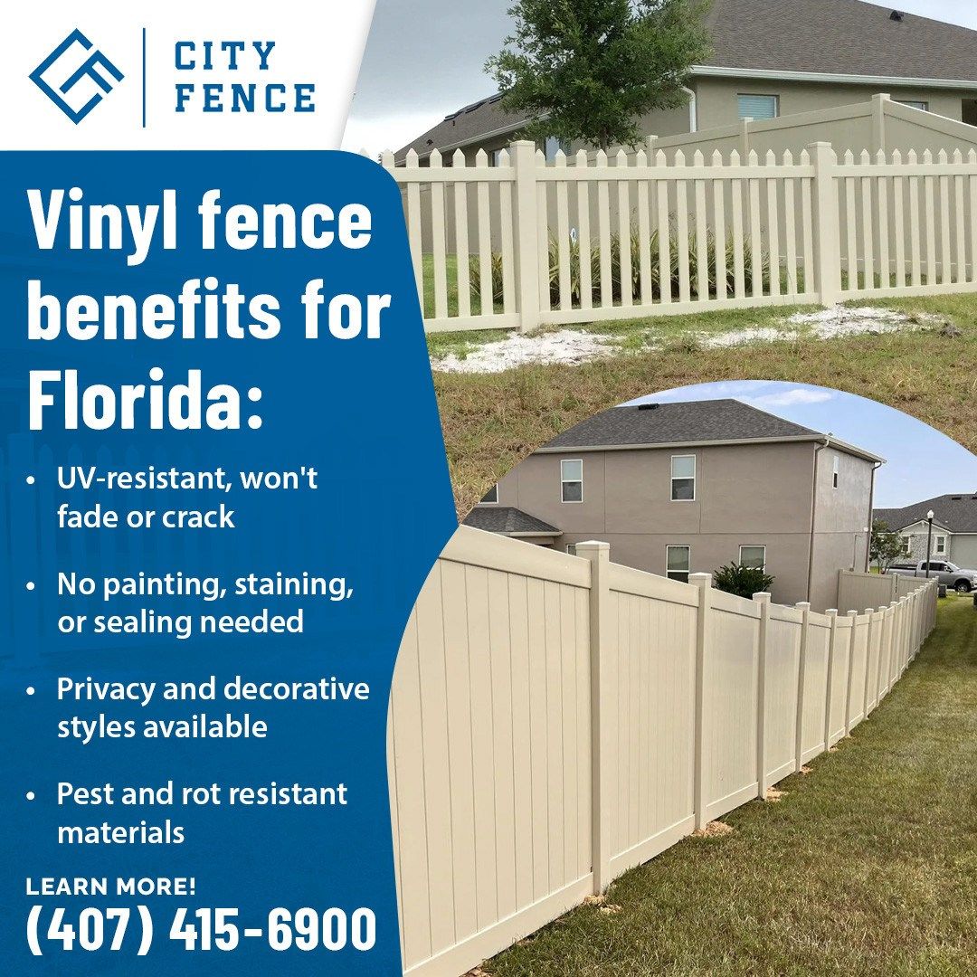 City Fence Enhances Orlando Homes with Durable and Stylish Vinyl Fencing