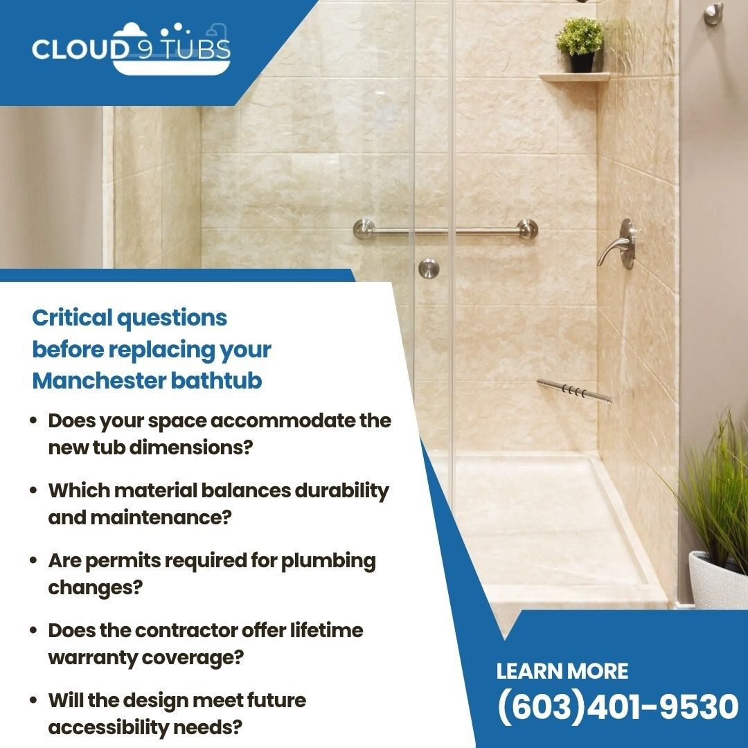 Manchester Homeowners Get Bathtub Replacement Guidance From Cloud 9 Tubs