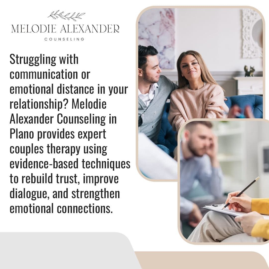 Melodie Alexander Counseling in Plano: Helping Couples Rebuild Trust and Bond