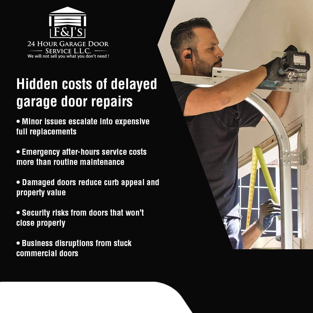 F&J's 24 Hour Garage Door Service Warns About Hidden Costs of Malfunctions