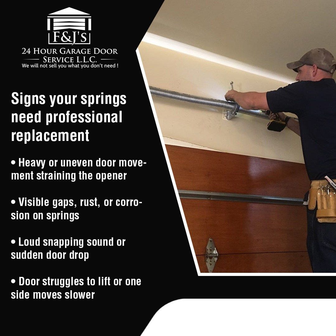 F&J's 24 Hour Garage Door Service Offers Expert Garage Door Spring Services