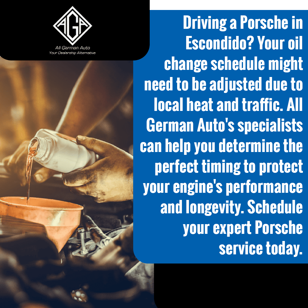 Escondido Porsche Mechanics Reveal Smart Oil Change Timing for Peak Performance
