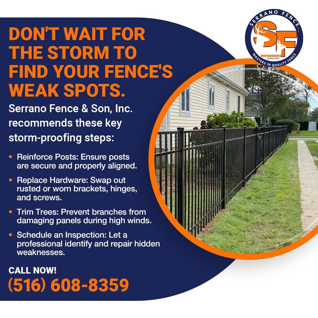 Serrano Fence & Son, Inc Keeps Long Island Fences Strong in Storms