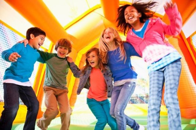 Bounce Houses Emerge as Winter's Answer to Water Slide Fun