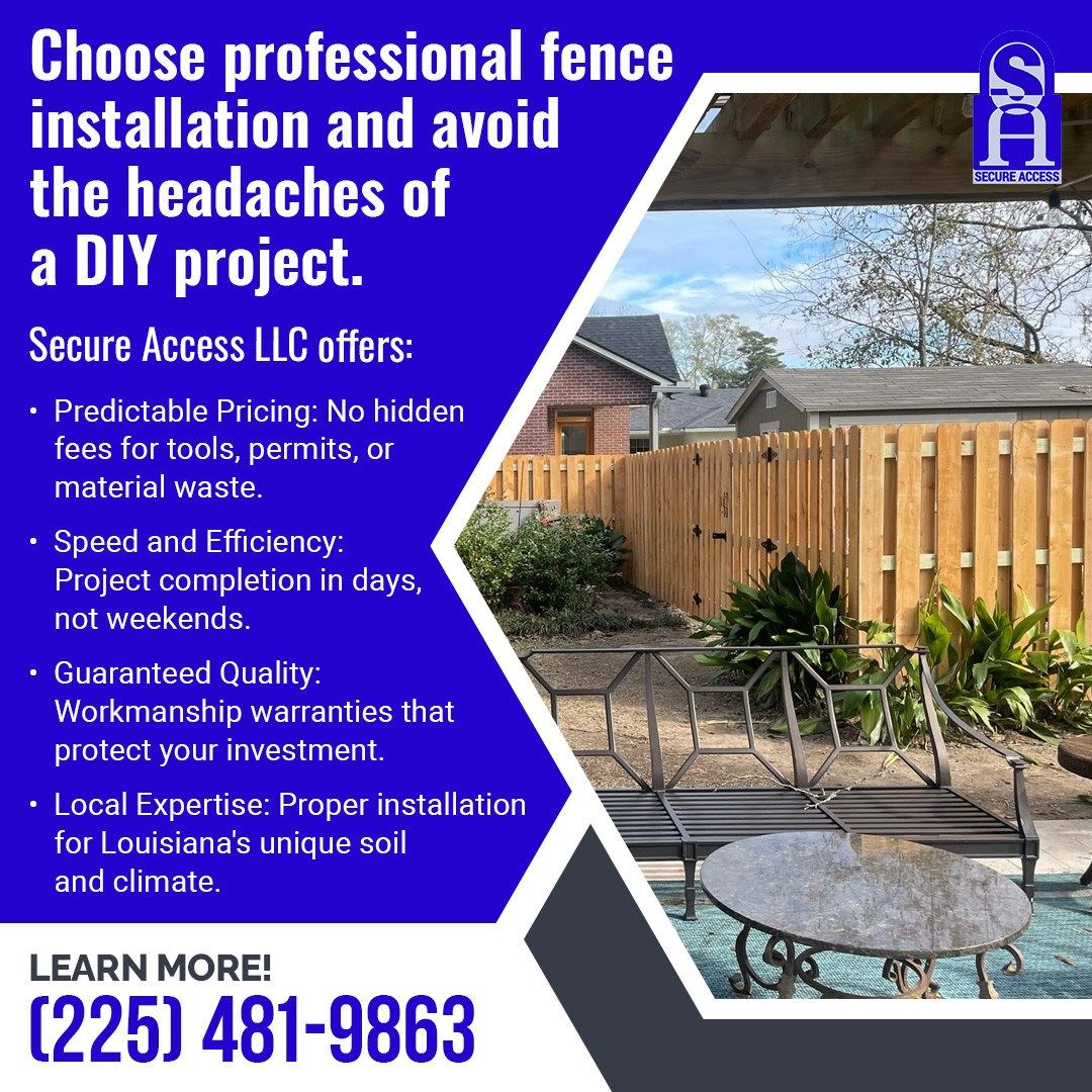 Secure Access LLC Reveals Hidden Costs Behind DIY Wood Fence Projects