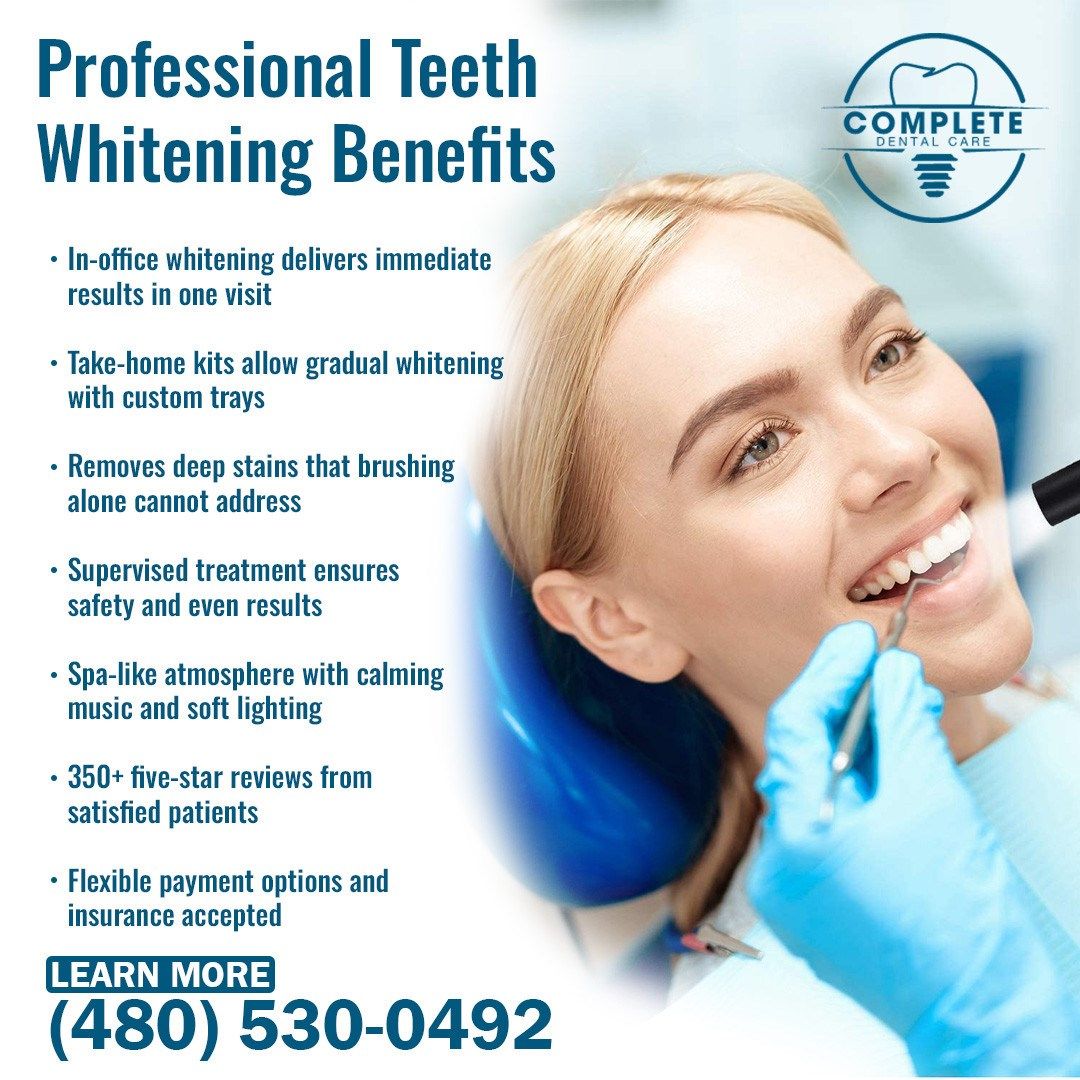 Achieve a Whiter Smile with Complete Dental Care's Whitening Services
