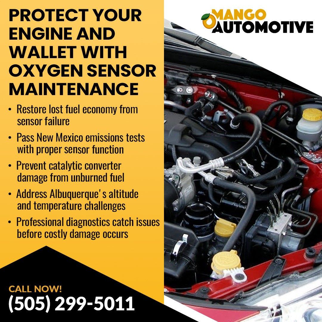 Albuquerque Drivers Get Reliable Oxygen Sensor Repairs at Mango Automotive