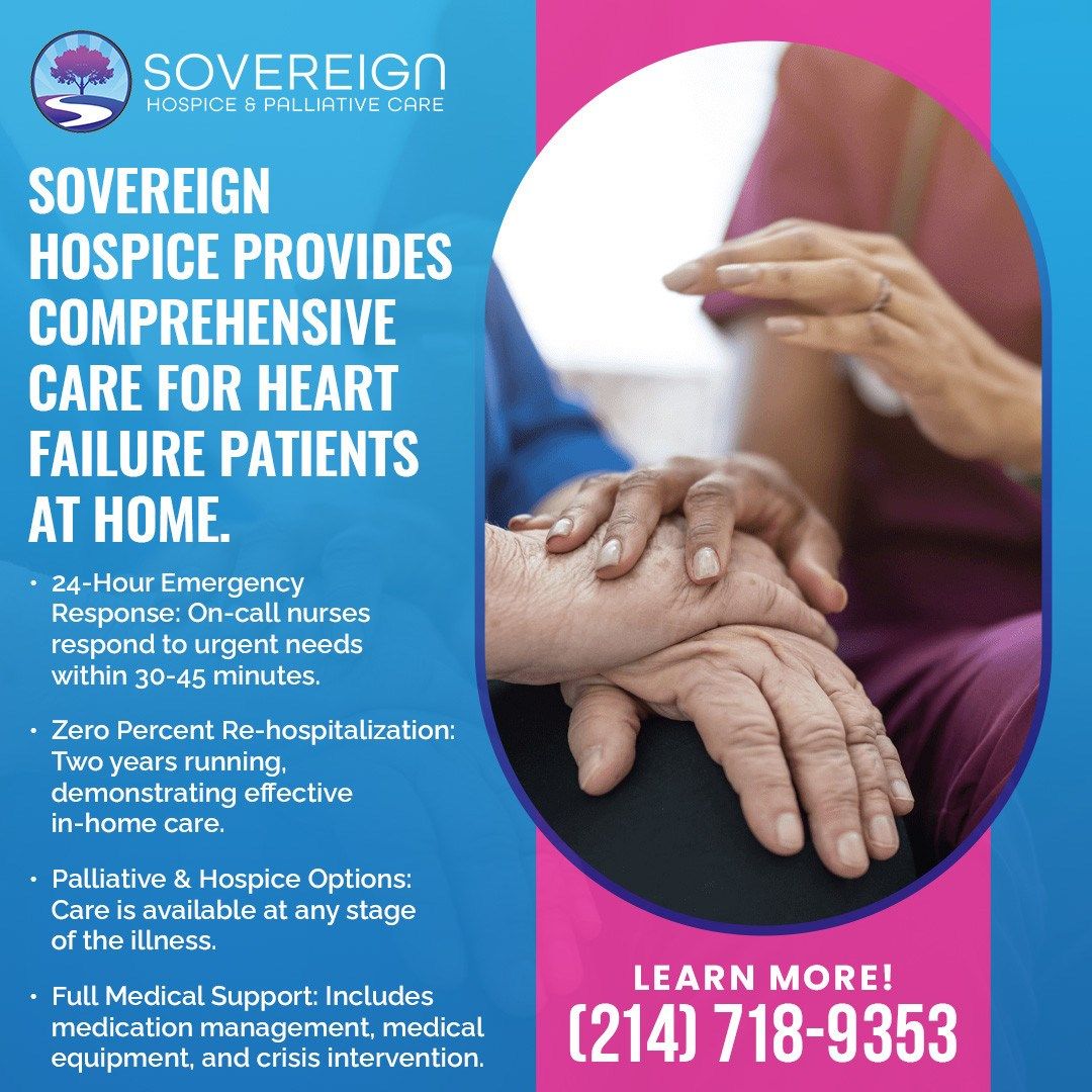 Heart Failure Care Solutions Available Through Top DFW Hospice Care Provider