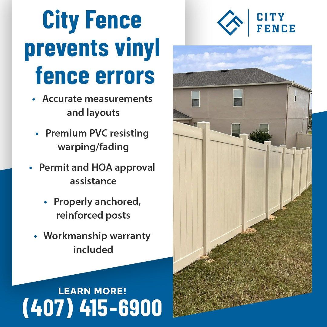 How City Fence Helps Homeowners Install Durable Vinyl Fences Correctly