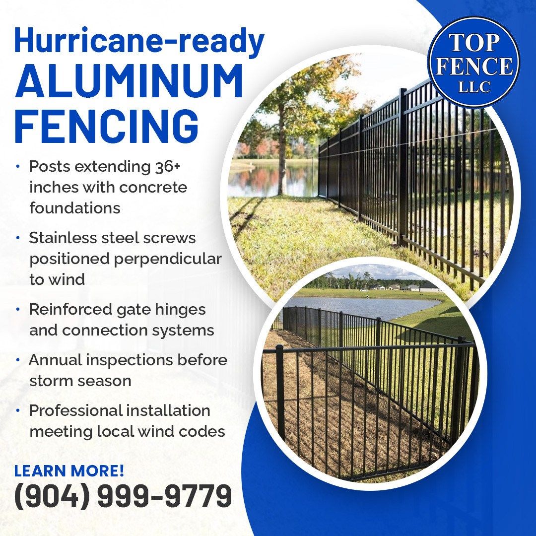 Aluminum Fence Installation: How Design Affects Hurricane Performance
